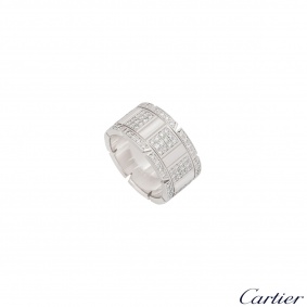 Cartier White Gold Tank Francaise Ring